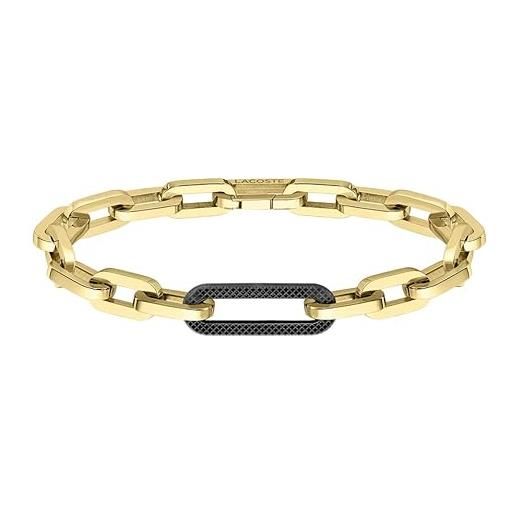 Lacoste braccialetto a catena da uomo collezione ensemble - 2040104
