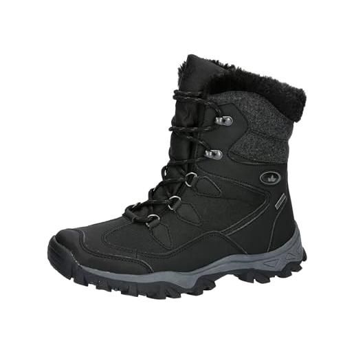 Lico linna, stivali da neve donna, nero, 44 eu