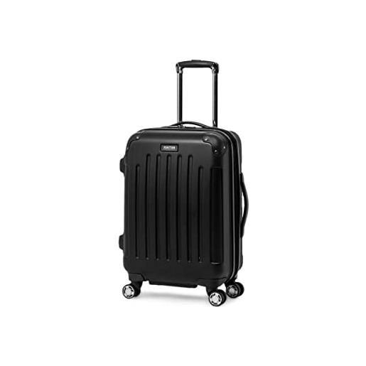 Kenneth Cole reaction renegade - mini bagaglio a mano espandibile con 4 ruote, 40,6 cm, nero, 20-inch carry on, renegade - valigia a 8 ruote, espandibile, 50,8 cm