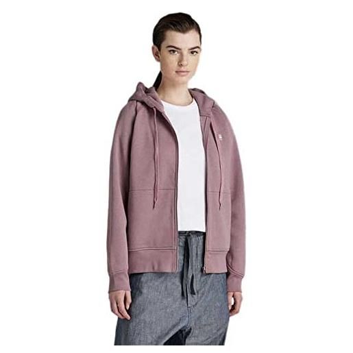 G-STAR RAW women's premium core 2.0 hooded zip through sweater, viola (grape shake d21256-c235-d310), m