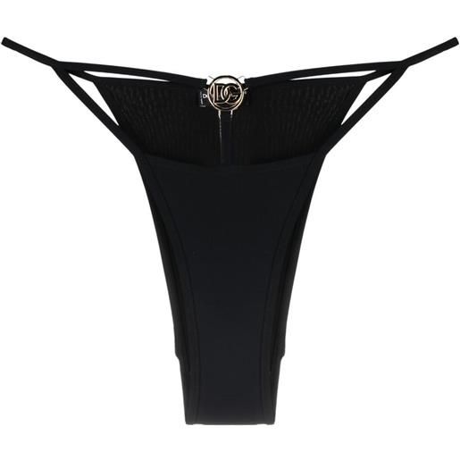 Dolce & Gabbana slip bikini con dettaglio cut-out - nero