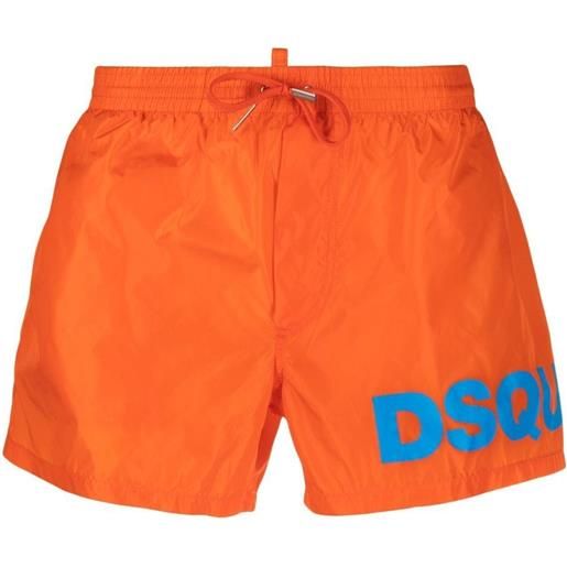 Dsquared2 costume da bagno con stampa - arancione