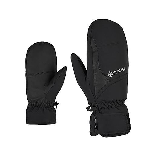 Ziener garwel gtx mitten glove ski alpine, guanti da sci/sport invernali, impermeabili, traspiranti. Unisex-adulto, nero, 6.5