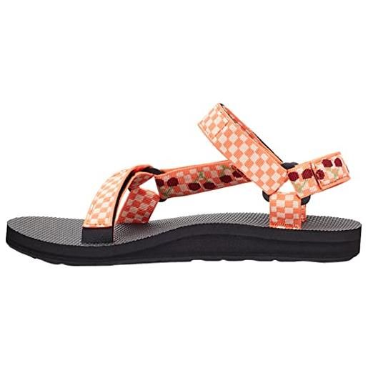 Teva originale universale, sandali donna, iridescence mandarino multi, 42 eu