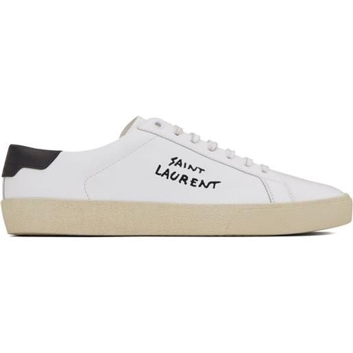 Saint Laurent sneakers con ricamo - bianco