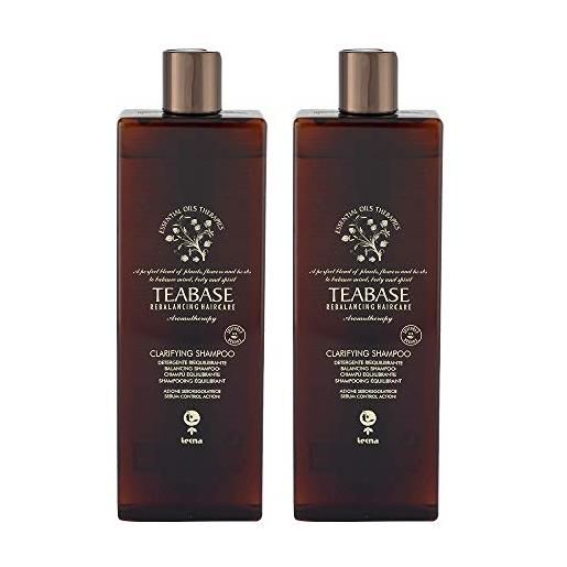 TECNA shampoo detergente professionale 1000 ml tecna the spa teabase aromatherapy clarifying shampoo duo pack 2 x 500ml promozione spedizione gratuita