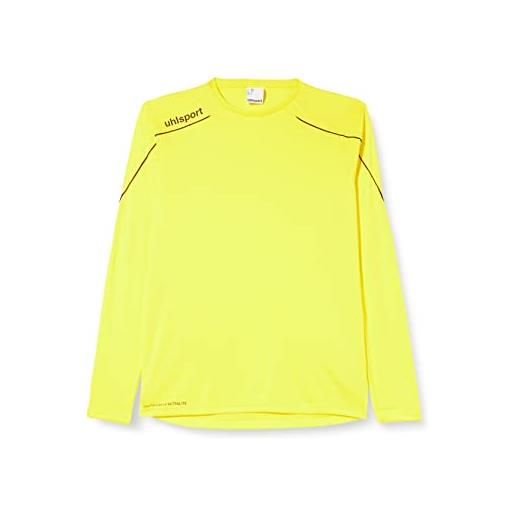 uhlsport stream 22 maglia a maniche lunghe da uomo, uomo, maglietta, 100347807, giallo limone/nero, xl