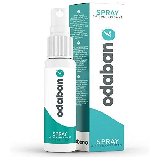 ODABAN ANTIPERPSPIRANT odaban deodorante antitraspirante spray contro la sudorazione abbondante i per ascelle, testa e mani i protezione a lungo termine i 30 ml