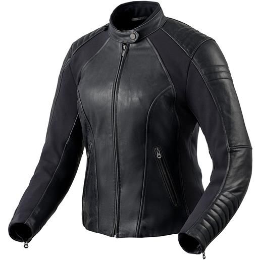 Revit coral leather jacket nero 34 donna