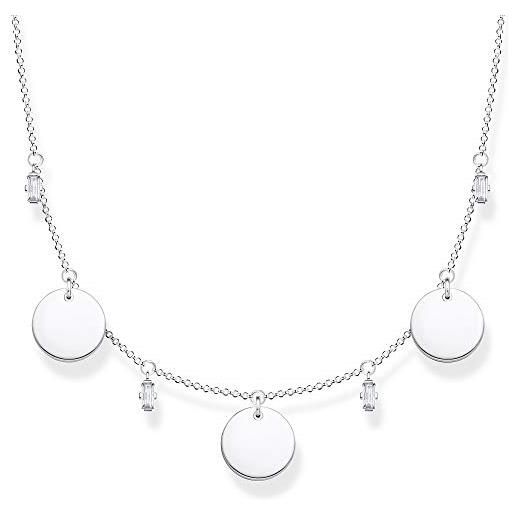 Thomas Sabo Catena Con Ciondolo A Forma Di Lettera M Argento Argento 925 38 45 Cm Collana 45192338