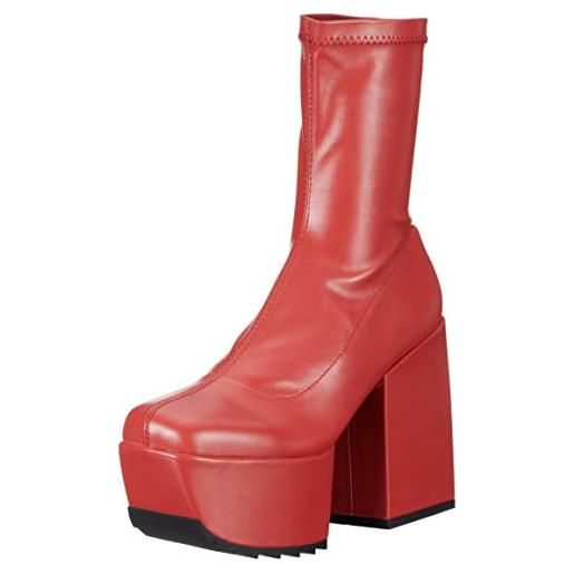 LAMODA pretty please, mid calf boot donna, poliuretano rosso, 38 eu