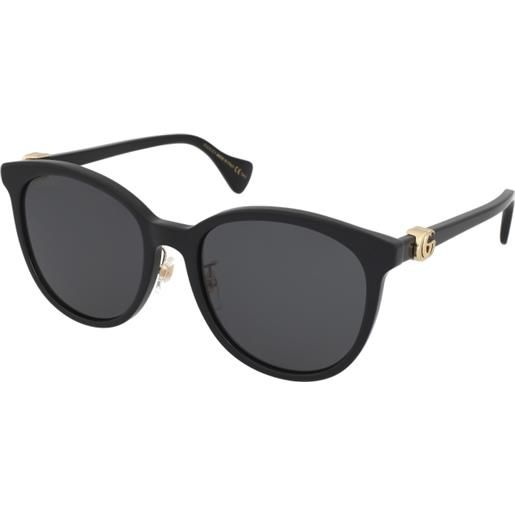 Gucci gg1180sk 002 | occhiali da sole graduati o non graduati | prova online | plastica | tondi | nero | adrialenti