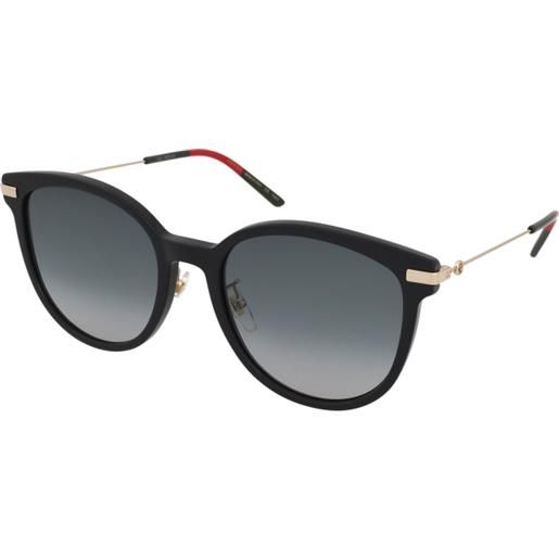 Gucci gg1196sk 001 | occhiali da sole graduati o non graduati | prova online | plastica | tondi | nero | adrialenti