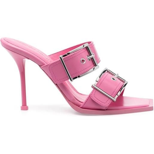 Alexander McQueen sandali con fibbia 105mm - rosa