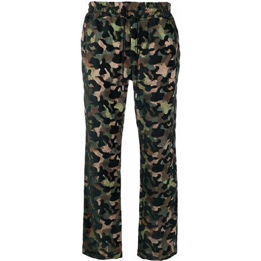 Just Don pantaloni dritti con stampa camouflage - verde