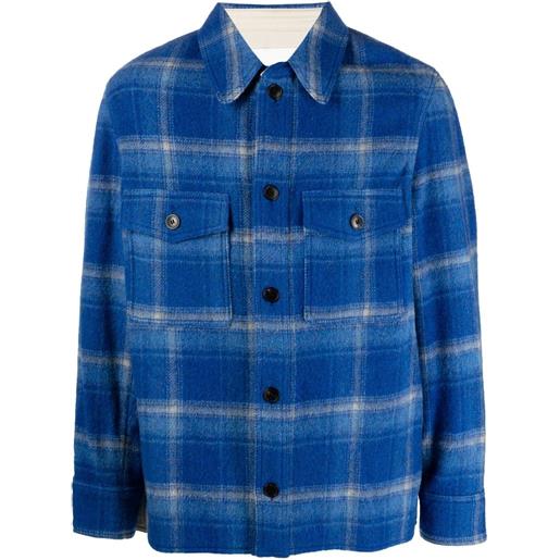 MARANT giacca-camicia a quadri - blu