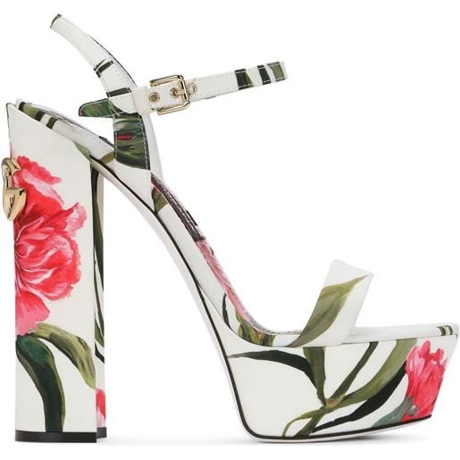 Dolce & Gabbana sandali a fiori - bianco