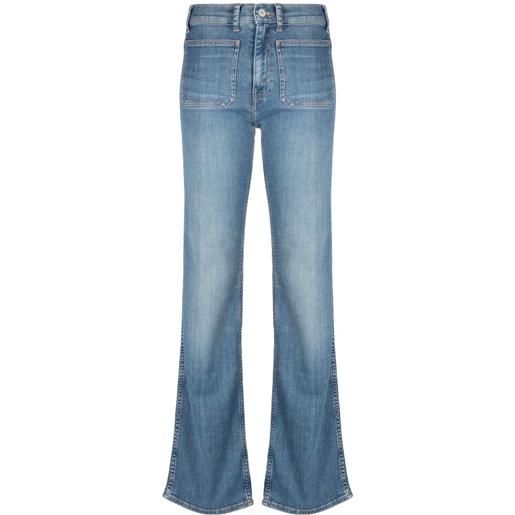 Polo Ralph Lauren jeans dritti con effetto schiarito - blu