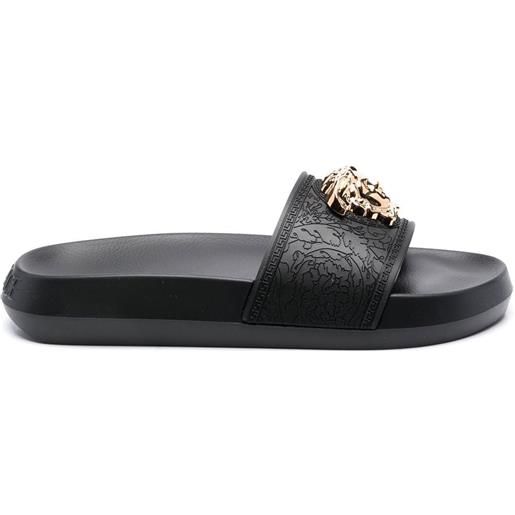 Versace sandali slides palazzo medusa - nero