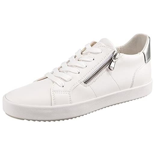 Geox d blomiee a, sneakers donna, argento (argento silver), 35 eu