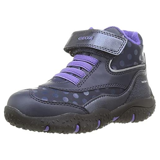 Geox b baltic girl wpf a, scarpe bambine e ragazze, blu/viola (navy/purple), 22 eu