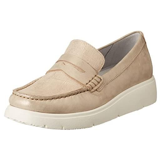 scarpe donna MOMA sneakers oro pelle beige camoscio PER00A-PERB BC855 