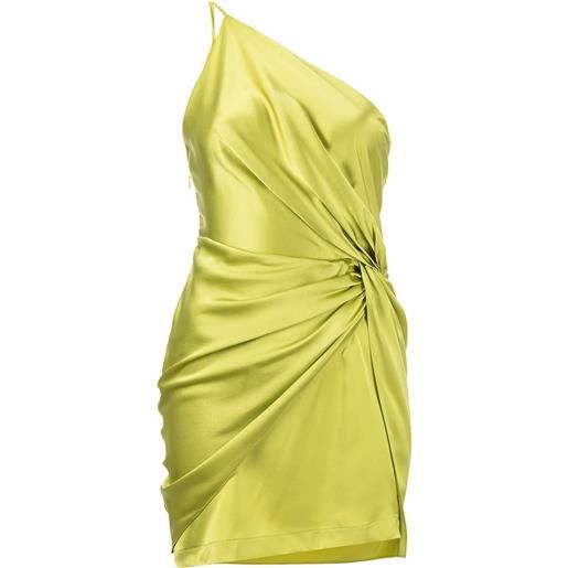 Michelle Mason abito corto con dettaglio a nodo - verde