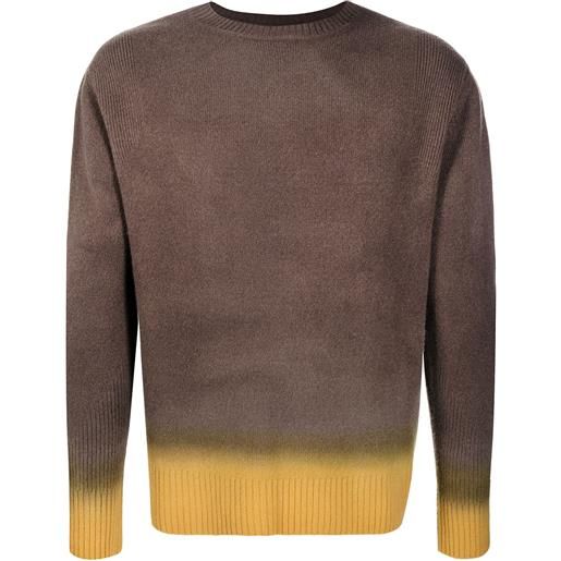 Nick Fouquet maglione con effetto sfumato - marrone