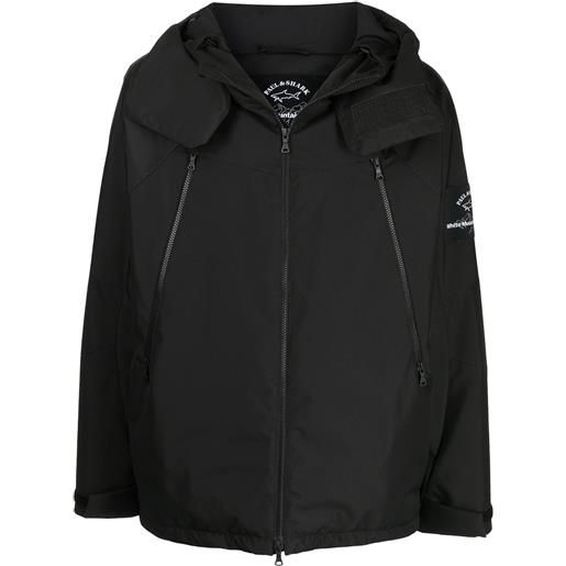 White Mountaineering giacca con cappuccio - nero