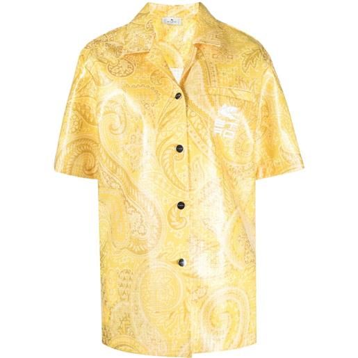 ETRO giacca-camicia con stampa paisley - giallo