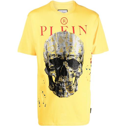 Philipp Plein t-shirt con stampa - giallo