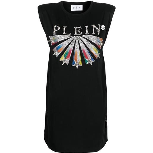 Philipp Plein abito modello t-shirt con stampa - nero