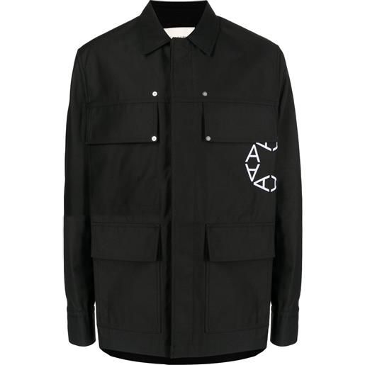 1017 ALYX 9SM giacca-camicia con stampa - nero