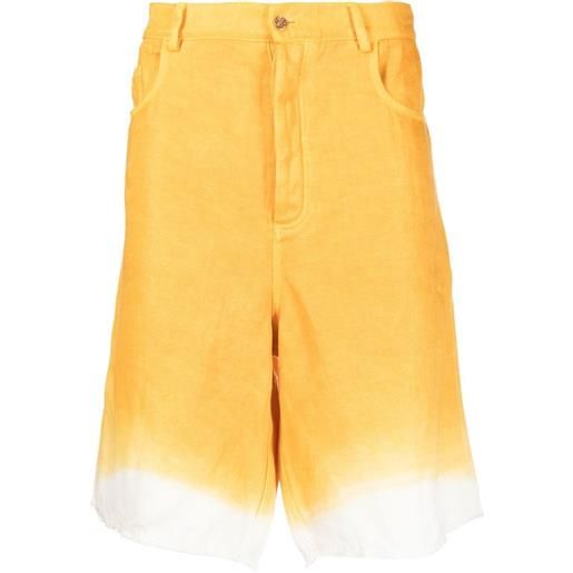 Nick Fouquet shorts bicolore al ginocchio - giallo