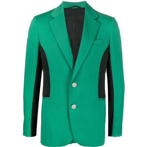 Koché blazer monopetto con design color-block - verde