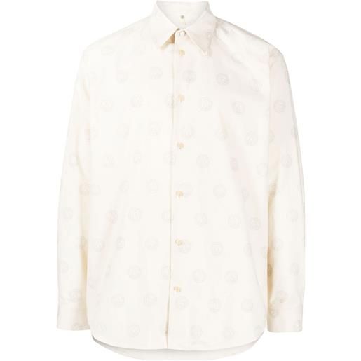 OAMC camicia con ricamo - bianco