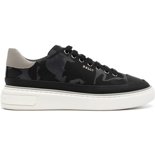 Bally sneakers maily con stampa camouflage - nero