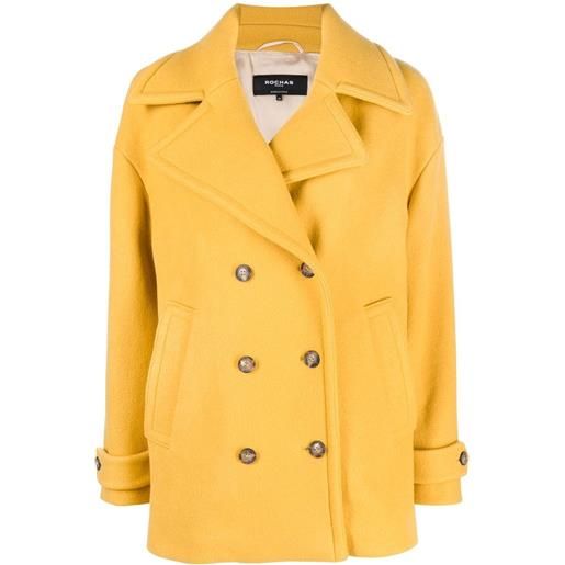 Rochas cappotto doppiopetto - giallo