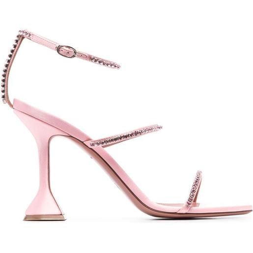 Amina Muaddi gilda 95mm crystal-embellished sandals - rosa