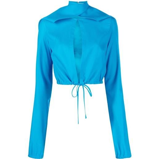 Supriya Lele giacca con dettaglio cut-out - blu