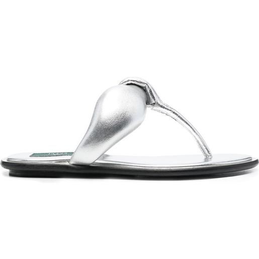 PUCCI sandali con effetto metallizzato - argento