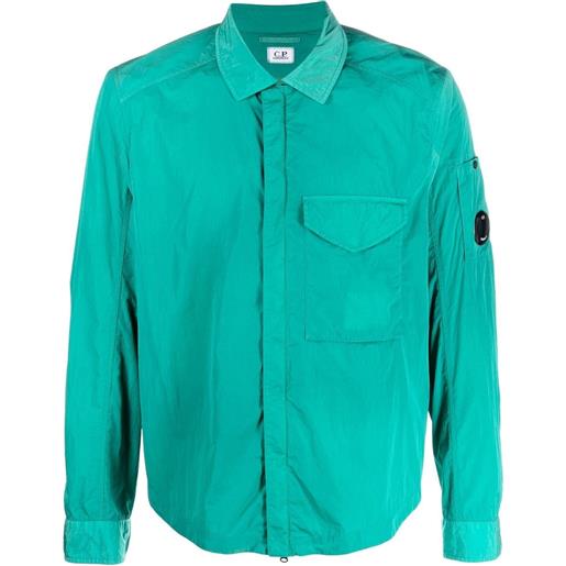 C.P. Company giacca-camicia con dettaglio lens - verde