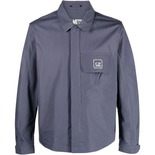 C.P. Company giacca-camicia con stampa - blu