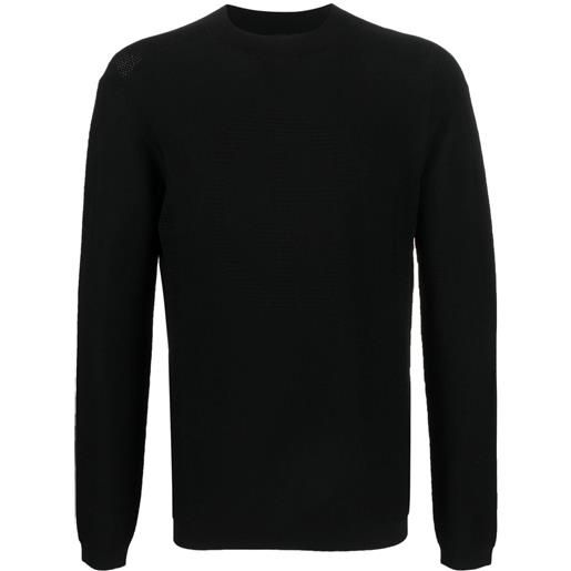 Giorgio Armani maglione con logo - nero