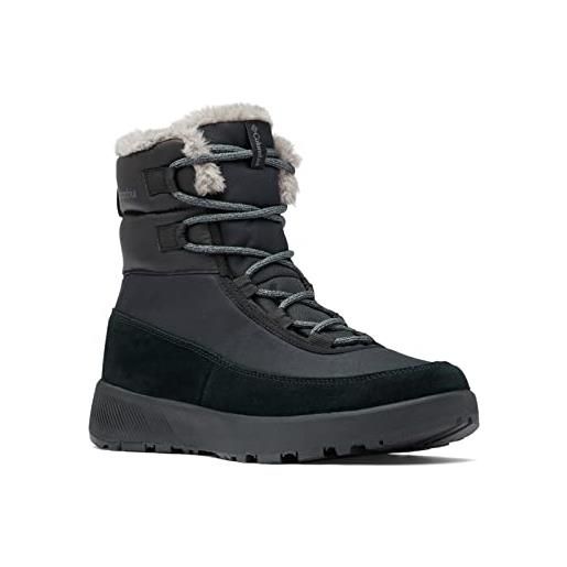 Columbia slopeside peak stivali da neve impermeabili donna, nero (black x graphite), 36 eu