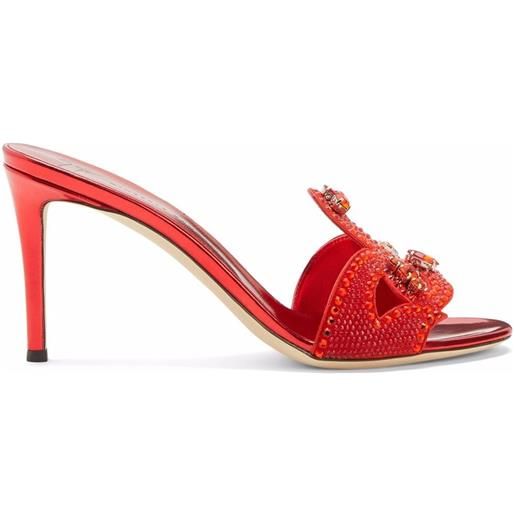 Giuseppe Zanotti sandali lili borea con decorazione - rosso