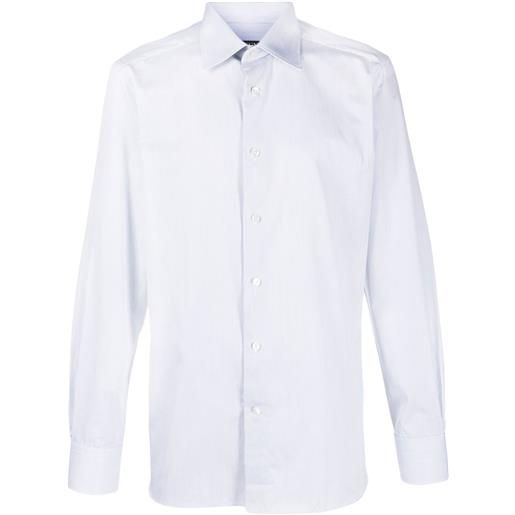 Zegna long-sleeve cotton shirt - bianco