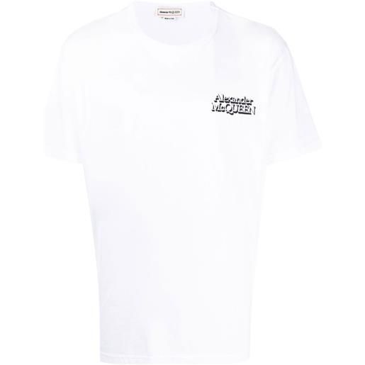 Alexander McQueen t-shirt con stampa - bianco