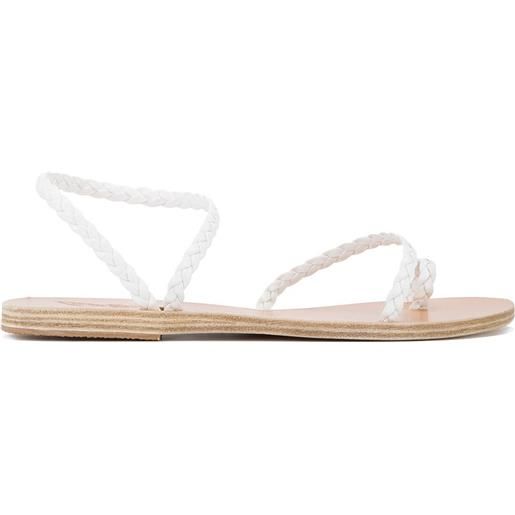 Ancient Greek Sandals sandali 'eleftheria' con cinturini intrecciati - bianco