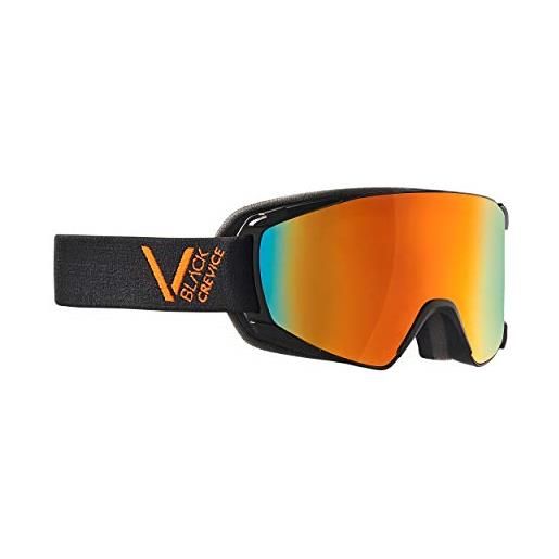 Black Crevice unisex - occhiali da sci per adulti schladming, arancione, taglia m (circonferenza testa 55 - 58 cm)